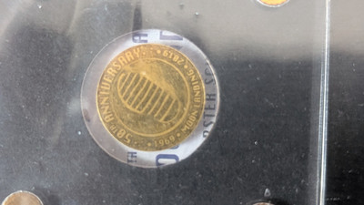 Goldmünze Tschad 2019 First Step Moon Landing 1969 50th Anniversary 1/500 Oz 999