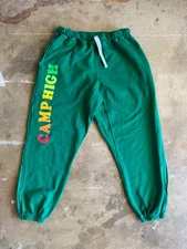 CAMP HIGH COLLECTIVE LOS ANGELES LEISURE BRAND SWEATPANTS MEN'S SIZE 2XL GREEN