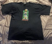 Vintage Hook Ups Skate T Shirt Nurse Trixie Anime 1998 Size XL Navy Natsume