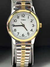 Timex Women's Two Tone Expansion Watch - T2N068- New