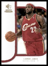 LeBron James 2007-08 SP Rookie Threads #26 Cleveland Cavaliers Basketball