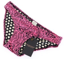 MAISON SCOTCH Pink Bikini Bottom Swimwear XS Patterned Pool Beachwear Women's