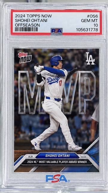 Topps 2024 Now Offseason Shohei Ohtani #OS-6 Dodgers Baseball PSA 10