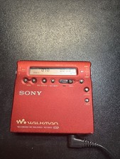 Sony MD Walkman MZ-R900 Portable Player Recorder Red Tested NOT Working