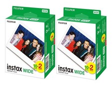 2 Packs of FUJI INSTAX WIDE INSTANT FILM TWIN PACK  - Dated 07/2027
