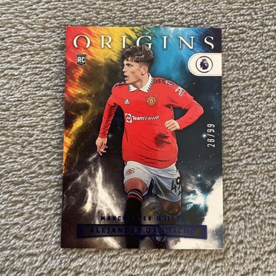 2022 Chronicles Base Premier League Blue #'d /99 Alejandro Garnacho Rookie RC SP