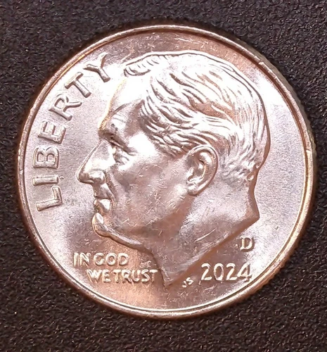 2024-D Roosevelt Dime — photo from the most recent tracked eBay sale