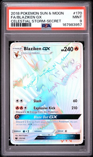 Blaziken-GX graded PSA 9 for sale on eBay