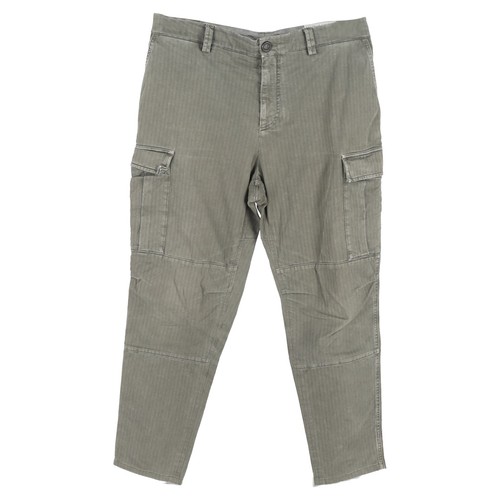 Brunello Cucinelli Cargo Pocket Trousers In Cotton Men Olive Size 50