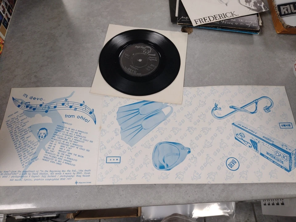 Devo - Jocko Homo / Mongoloid - Original 1978 Fold Open Sleeve 7" De-Evolution - Image 4 of 4