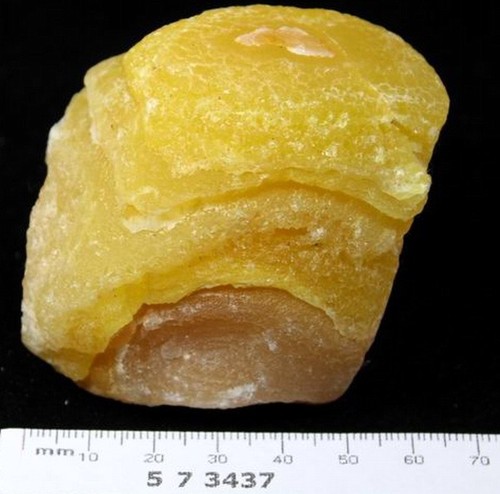 300 g de espesor MÚLTIPLES capas Smithsonita amarilla, muestra mineral natural CM573437 - Imagen 6 de 6