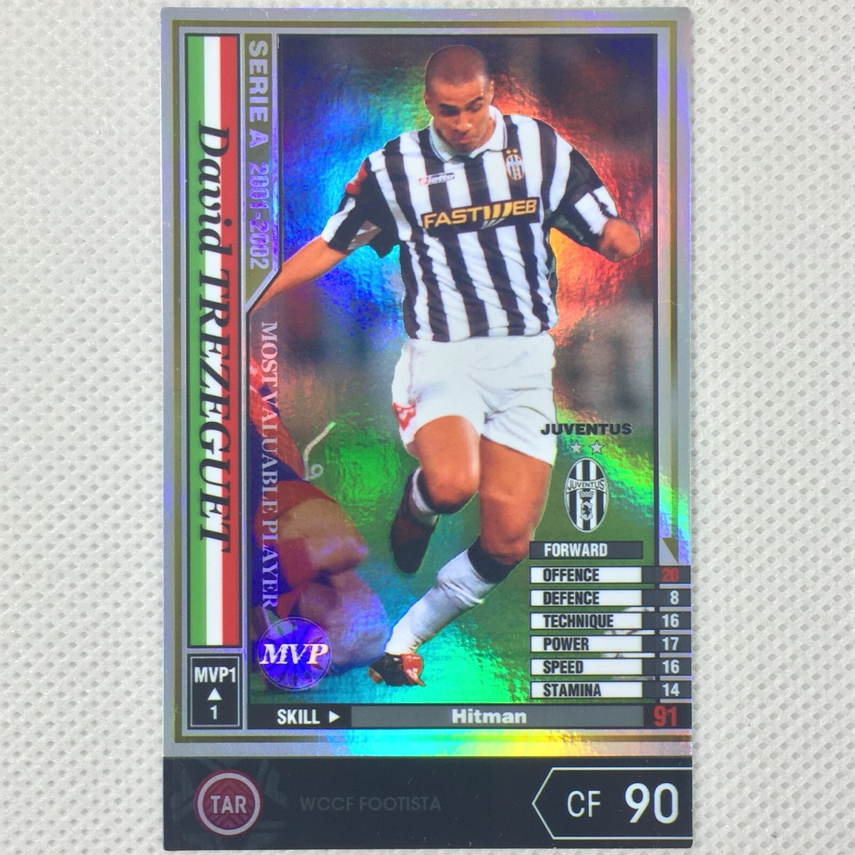 wccf  MVP トレゼゲ　01-02  WCCF footista Panini WCCF FOOTISTA 2001-02 David Trezeguet Juventus MVP1