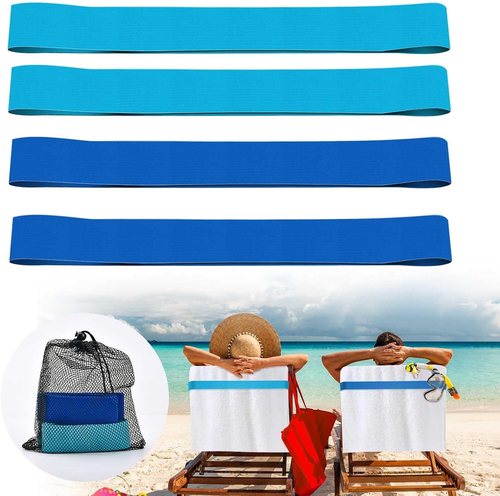 Towel Bands for Beach, Pool & Cruise Chairs, Chair Clips, Holder, Summer, Pins - Picture 12 of 14