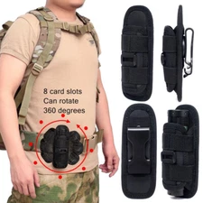 Tactical 360° Flashlight Holster Torch Duty Belt Flashlight Holder Nylon Pouch