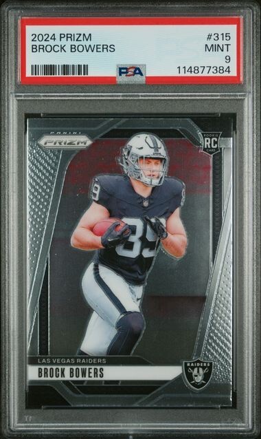 Brock Bowers 2024 Panini Prizm - Rookies #315 (RC)