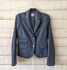 Gap The Academy Blazer Women's Size 0 Navy Blue Uniform Lined Jacket Long Sleeve