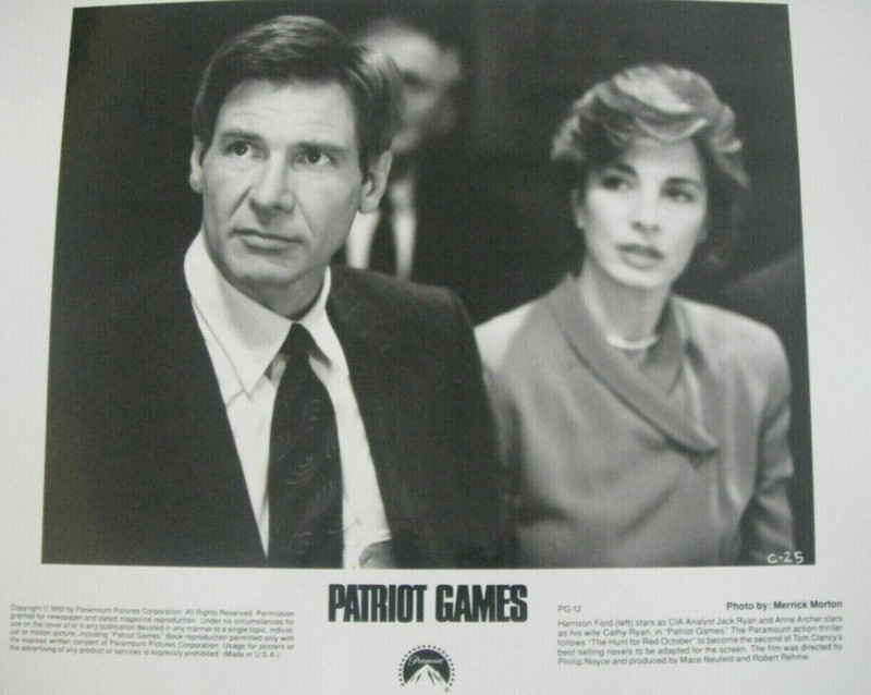 Original 8x10 Press Still Photo Anne Archer Harrison Ford PATRIOT GAMES
