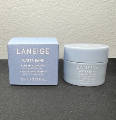 Laneige Water Bank Blue Hyaluronic Cream Moisturizer Travel Mini Sz 10ml/0.33oz