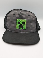Minecraft Creeper Snap Back Trucker Hat, Youth OS, NWOT