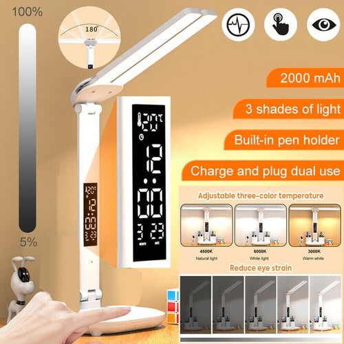 LED Schreibtischlampe Arbeitsplatzlampe Arbeitslampe Tischlampe Nachttischlampe - Bild 2 von 22