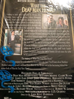 What the Deaf Man Heard VHS Tape Hallmark Hall of Fame Matthew