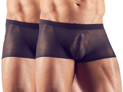 Strumpfhosen Männer Pants 2er-Pack sehr elastisch u. transparent schwarz - Bild 1 von 6