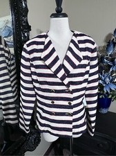 CAbi New Nautical Jacket Cruise Blazer Double Breasted Size 10