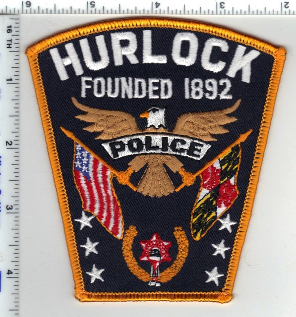 Hurlock Police (Maryland) Shoulder Patch new from the 1980's eBay