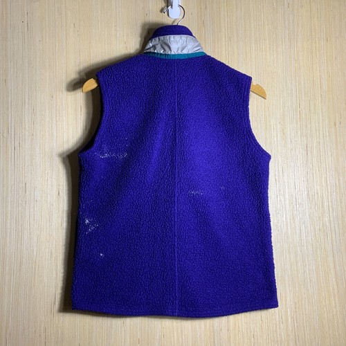 VTG Patagonia Vest Adult Kids 14 Purple Sleeveless Zip Up Girl's 90s Made In USA - Picture 11 of 14