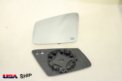 Flat Side Mirror Glass W/Holder Heated FOR Mercedes W204 W212 W221 Driver Side