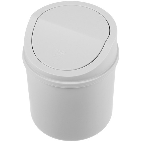 Trash Can with Lid Office Small Desktop Plastic Mini Wastebasket - 第 5/12 張圖片