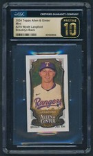 2024 Allen & Ginter Mini #278 Wyatt Langford RC Brooklyn Back 15/25 PRISTINE 10