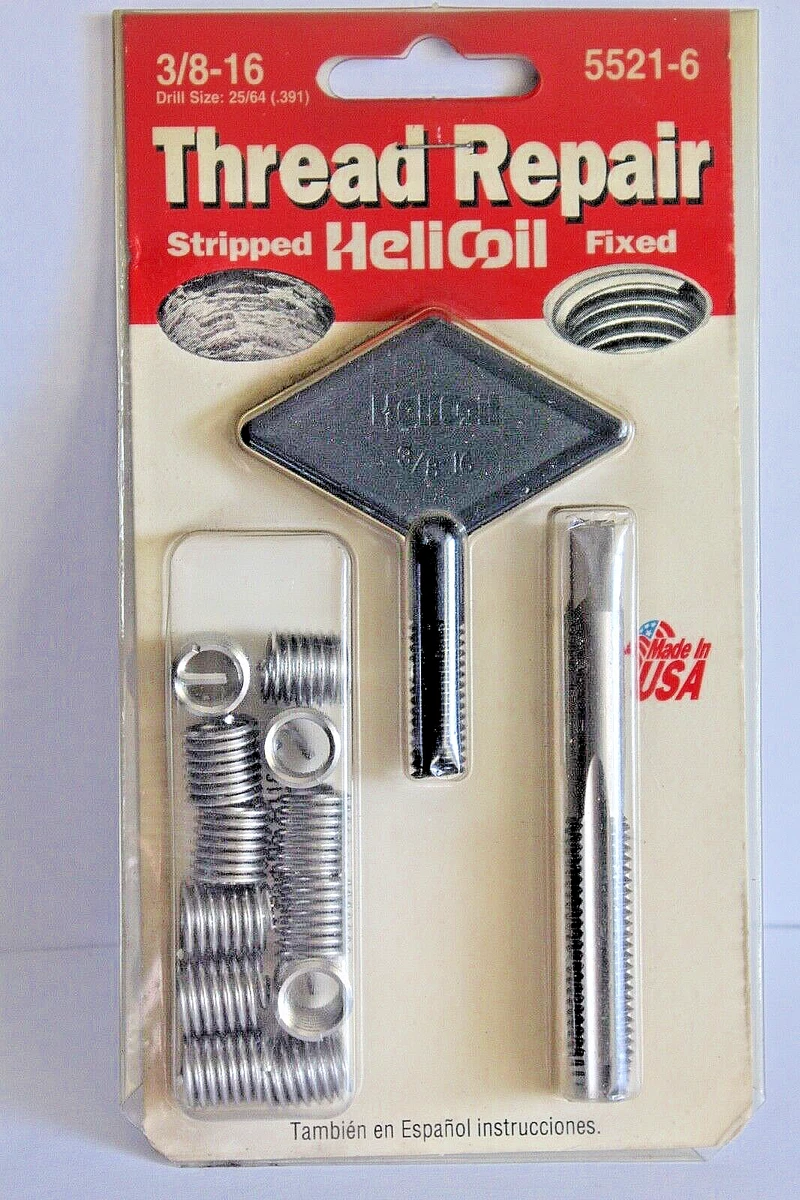 How to repair a stripped thread using a HeliCoil, helicoil