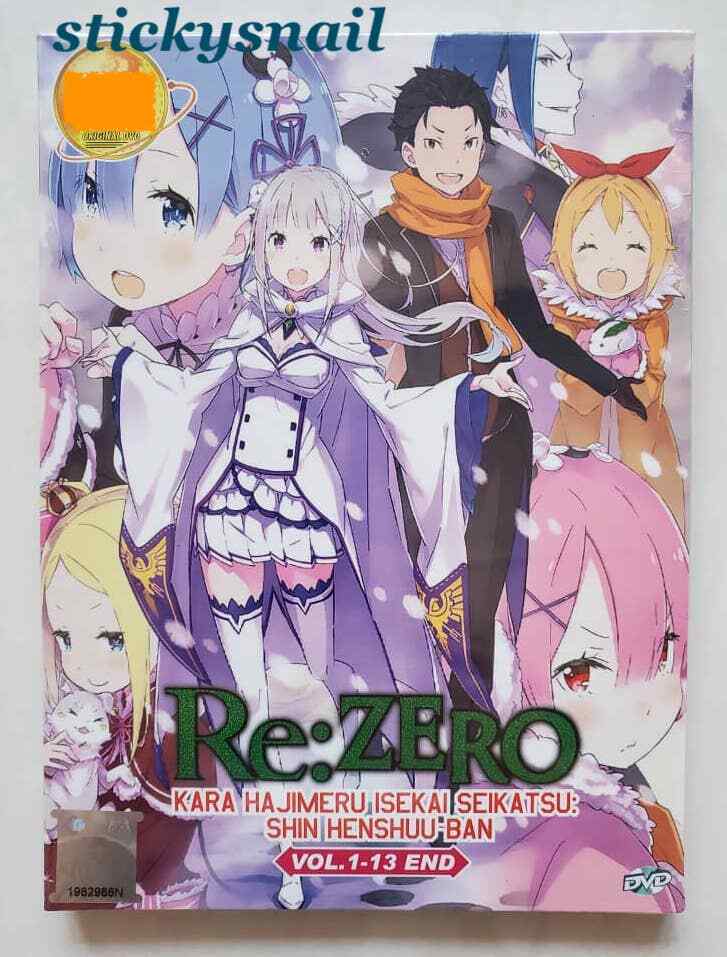 Anime DVD Re:Zero Kara Hajimeru Isekai Season 1+2 + Shin Henshuu-Ban + 2  Special