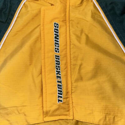 NEW Vintage 90s REEBOK NBA Seattle Supersonics 1/2 ZIP Jacket