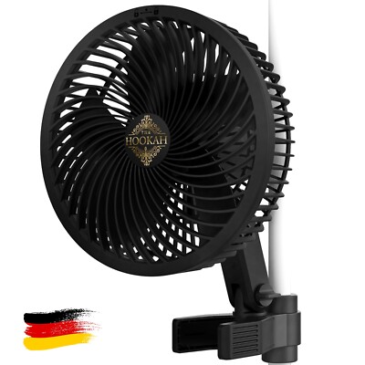 Grow Jet PRO 8W leise 31dB Clip-Ventilator EC-Motor, 10x oszillierend schwenkbar