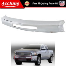 For Chevy Silverado 1500 07-13 Front Bumper Impact Face Bar Labwork Chrome Steel