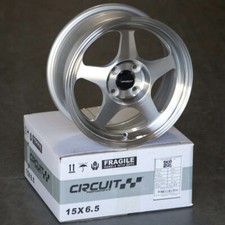 4 Circuit Cp22 15x6.5 4x100 35 Machined Silver Wheels Fits Acura Integra Jdm 4 Circuit Cp22 15x6.5 4x100 35 Machined Silver Wheels Fits Acura Integra Jdm