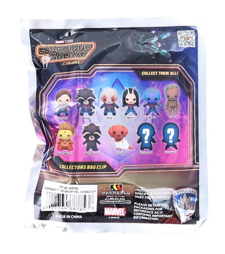 Marvel Guardians of the Galaxy (GOTG) Vol. 3 3D Foam Bag Clip Series in Blind Ba - Zdjęcie 3 z 3