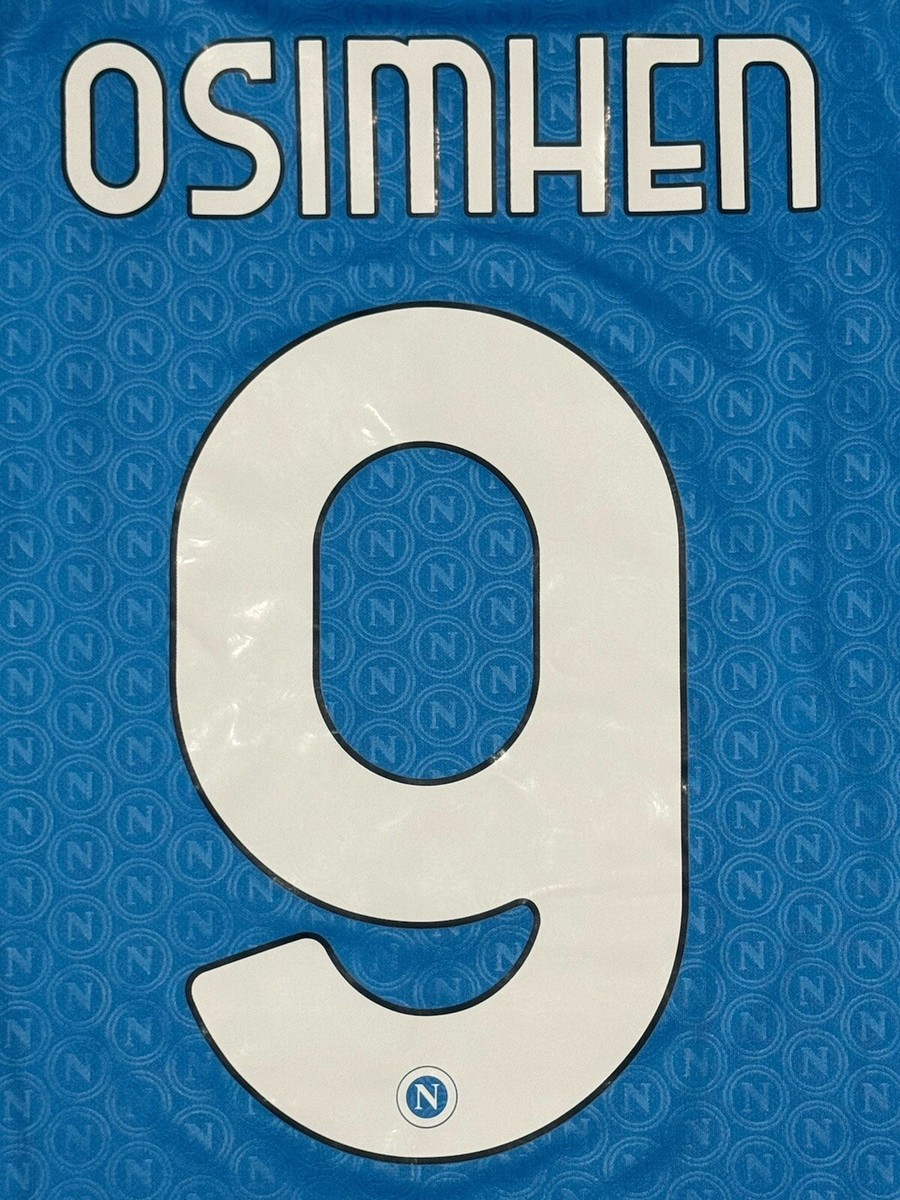 2022/23 Napoli Authentic Home Jersey #9 Osimhen 2XL Player Issue