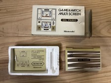 Nintendo Game and Watch multi screen Oil panic COMPLET BOITE DOUBLE NOTICE US FR