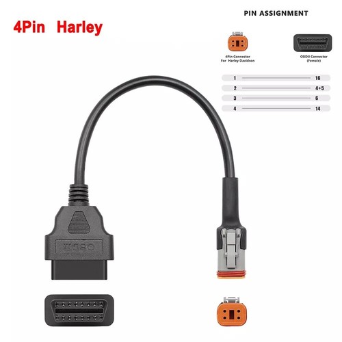Cable Adaptateur OBD2 Diagnostic ✅KTM Kawasaki Suzuki Yamaha Honda Harley Ducati - Foto 14 di 24