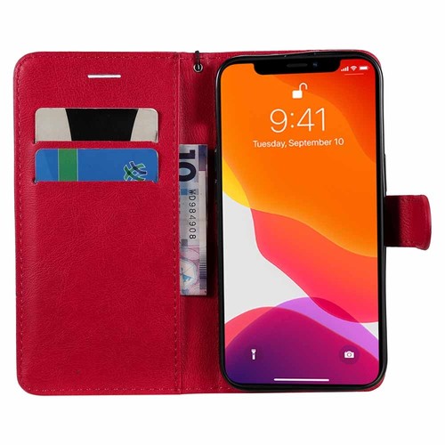 For iPhone 14 13 12 11 X XR SE 6s 7 8 Plus Wallet Card Holder Leather Case Cover - Picture 40 of 43