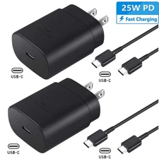 Super 25W USB-C PD Fast Wall Charger & Cable For Samsung A03s A13 A33 A53 A73 5G