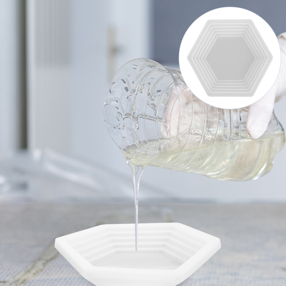 Hexagonal Marble Tray – Epoxy, Budget-Friendly & Easy to Clean  