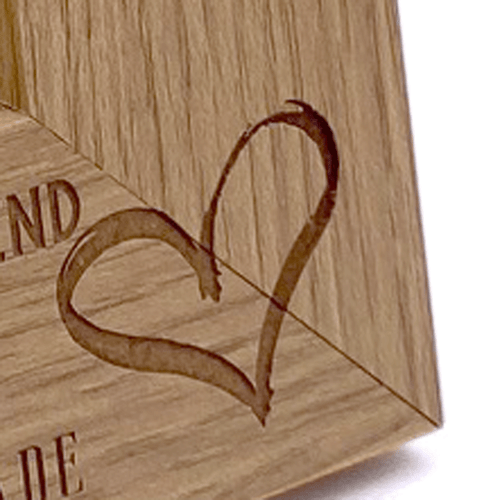 Personalised Uncle Love Heart Engraved Portrait Photo Frame Gift FW635 - Picture 2 of 3