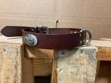 Zep-Pro Florida State Seminoles Brown Leather L Dog Collar 20"-24"