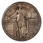 1929 25c Standing Liberty Silver Quarter - AU - SKU-Y4981
