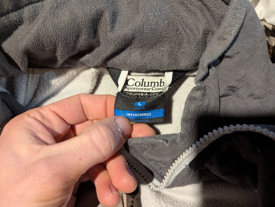 Chaqueta Columbia Para Hombre Grande Bugaboo Colorblock 3 en 1 Abrigo Forrado de Vellón Parka  Foto 2 de 4