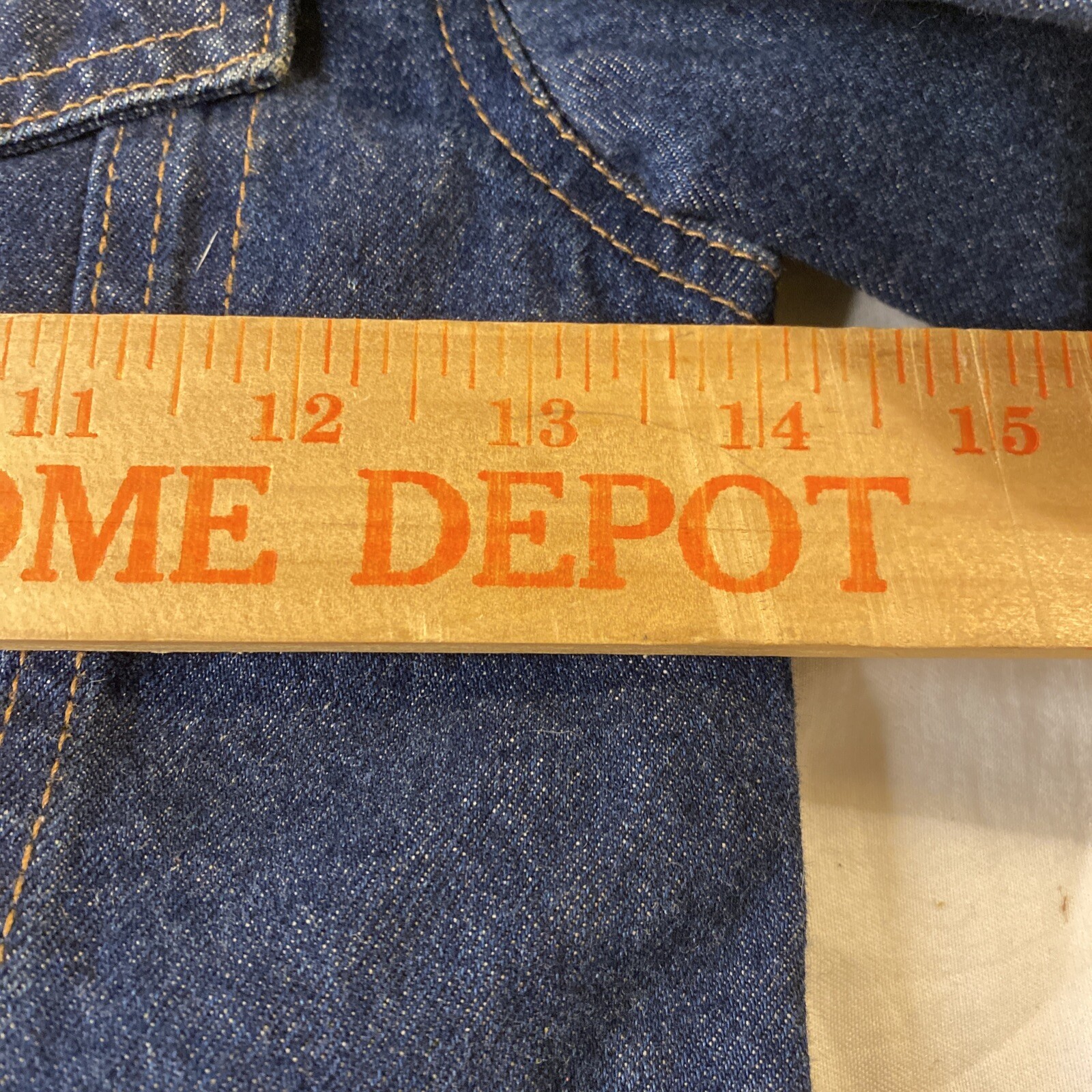 Youth Jean Jacket Girls 7/8 M Dark Wash Flower Detail Buttons Jona Mitchell image 7